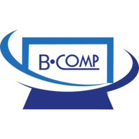 B•Comp logo, B•Comp contact details