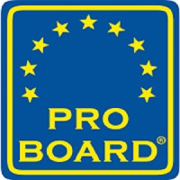 The Pro Board logo, The Pro Board contact details