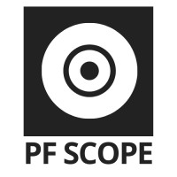 PF SCOPE logo, PF SCOPE contact details