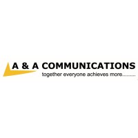 A&A Communications logo, A&A Communications contact details