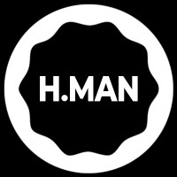 H.MAN logo, H.MAN contact details