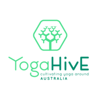 YogaHive logo, YogaHive contact details