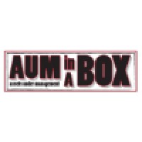 AUM in a Box logo, AUM in a Box contact details