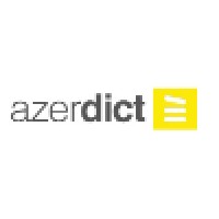 azerdict logo, azerdict contact details