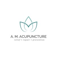 A. M. Acupuncture logo, A. M. Acupuncture contact details