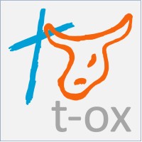 T-ox logo, T-ox contact details