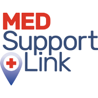 MED Support Link logo, MED Support Link contact details