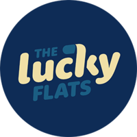 The Lucky Flats logo, The Lucky Flats contact details