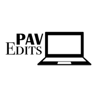 PAV Edits logo, PAV Edits contact details