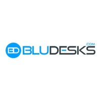 BluDesks.com logo, BluDesks.com contact details