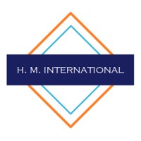 H. M. International logo, H. M. International contact details