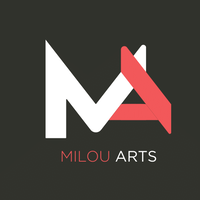 MilouArts logo, MilouArts contact details