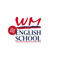 WM English School logo, WM English School contact details