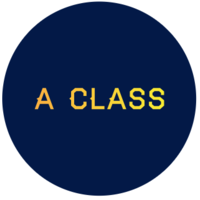 A Class logo, A Class contact details