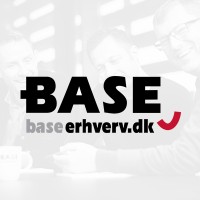 BASE Erhverv as logo, BASE Erhverv as contact details