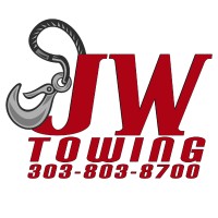 JW Towing logo, JW Towing contact details