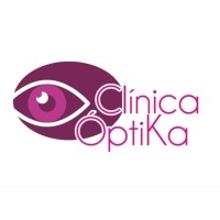 Clínica Óptika logo, Clínica Óptika contact details