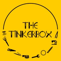 The Tinkerbox logo, The Tinkerbox contact details