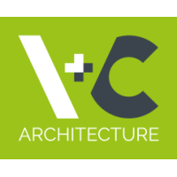 V+C Architecture logo, V+C Architecture contact details