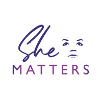 She Matters logo, She Matters contact details