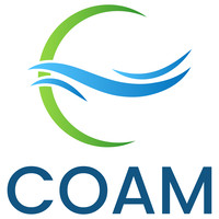 COAM logo, COAM contact details