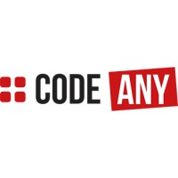 CodeAny logo, CodeAny contact details