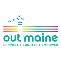 OUT Maine logo, OUT Maine contact details