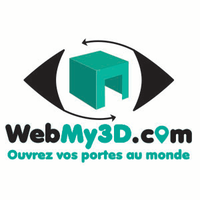 WebMy3D logo, WebMy3D contact details