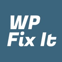 WP Fix It logo, WP Fix It contact details