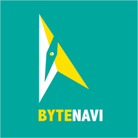 byteNavi logo, byteNavi contact details