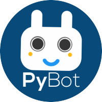 PyBot logo, PyBot contact details