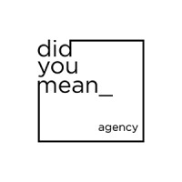 did you mean_ agency logo, did you mean_ agency contact details