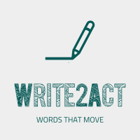 Write2Act logo, Write2Act contact details