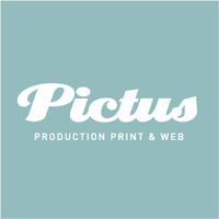 Pictus, production print & web logo, Pictus, production print & web contact details