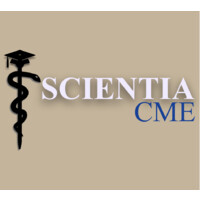 @ScientiaCME logo, @ScientiaCME contact details