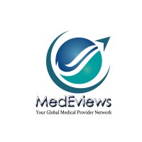 MedEviews logo, MedEviews contact details