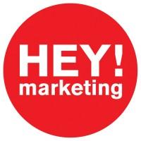 Hey! Marketing logo, Hey! Marketing contact details