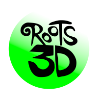 Roots 3D logo, Roots 3D contact details