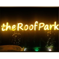 The Roof Park logo, The Roof Park contact details