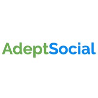 AdeptSocial logo, AdeptSocial contact details