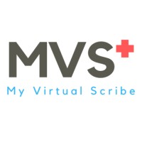 MVS+ My Virtual Scribe logo, MVS+ My Virtual Scribe contact details