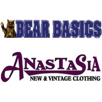 'Bear Basics Clothing/Anastasia''s Addiction New and Vintage Clothing' logo, 'Bear Basics Clothing/Anastasia''s Addiction New and Vintage Clothing' contact details