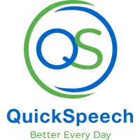 QuickSpeech logo, QuickSpeech contact details