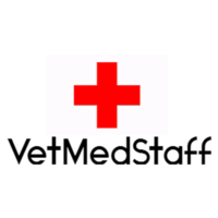 VetMedStaff logo, VetMedStaff contact details