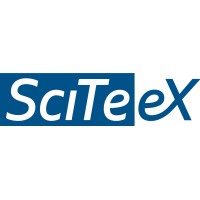 SciTeeX logo, SciTeeX contact details