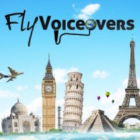 FlyVoiceovers logo, FlyVoiceovers contact details