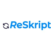 ReSkript logo, ReSkript contact details