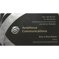 Ambitious Communications logo, Ambitious Communications contact details