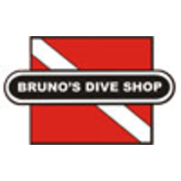 'Bruno''s Dive Shop' logo, 'Bruno''s Dive Shop' contact details