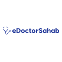 eDoctorSahab.com logo, eDoctorSahab.com contact details